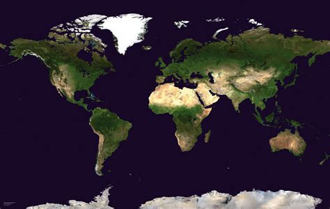 Satelite Map of The World